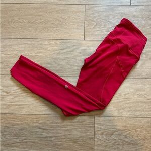 Lululemon Red Women’s Fast and Furious Free Leggings